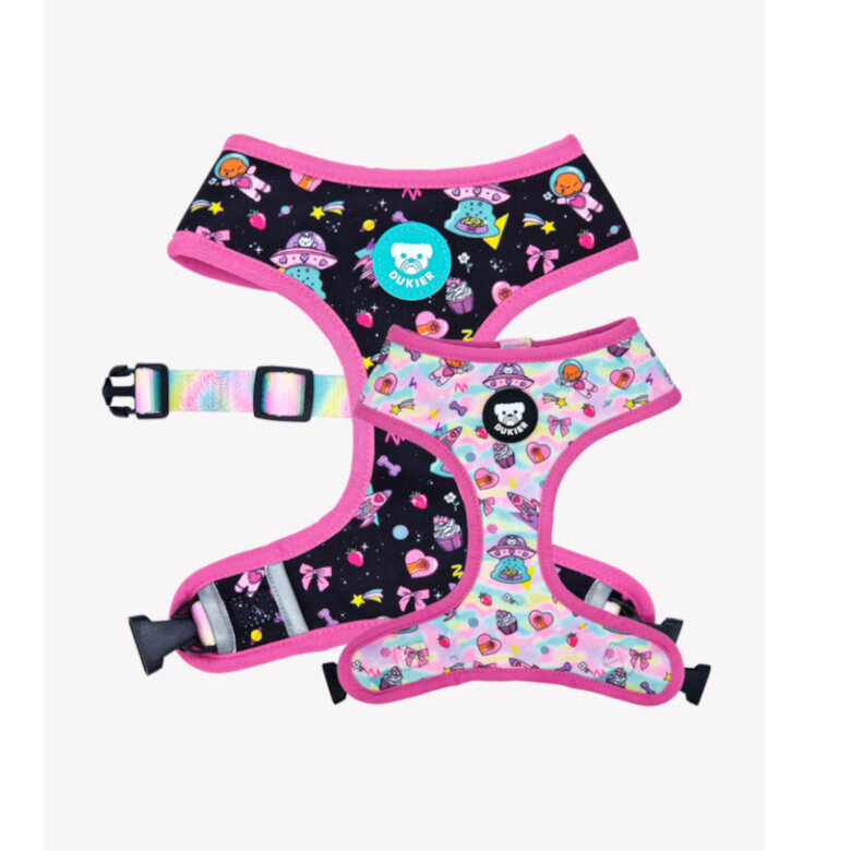 Dukier Pink Galaxy Peitoral Reversível para cães,  Imagem número 1 Dukier Pink Galaxy Peitoral Reversível para cães, , large Imagem número 1